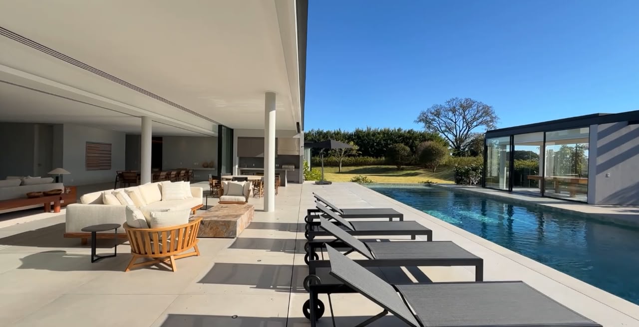 Casa contemporânea com 7 suítes na Fazenda Boa Vista, Porto Feliz/SP